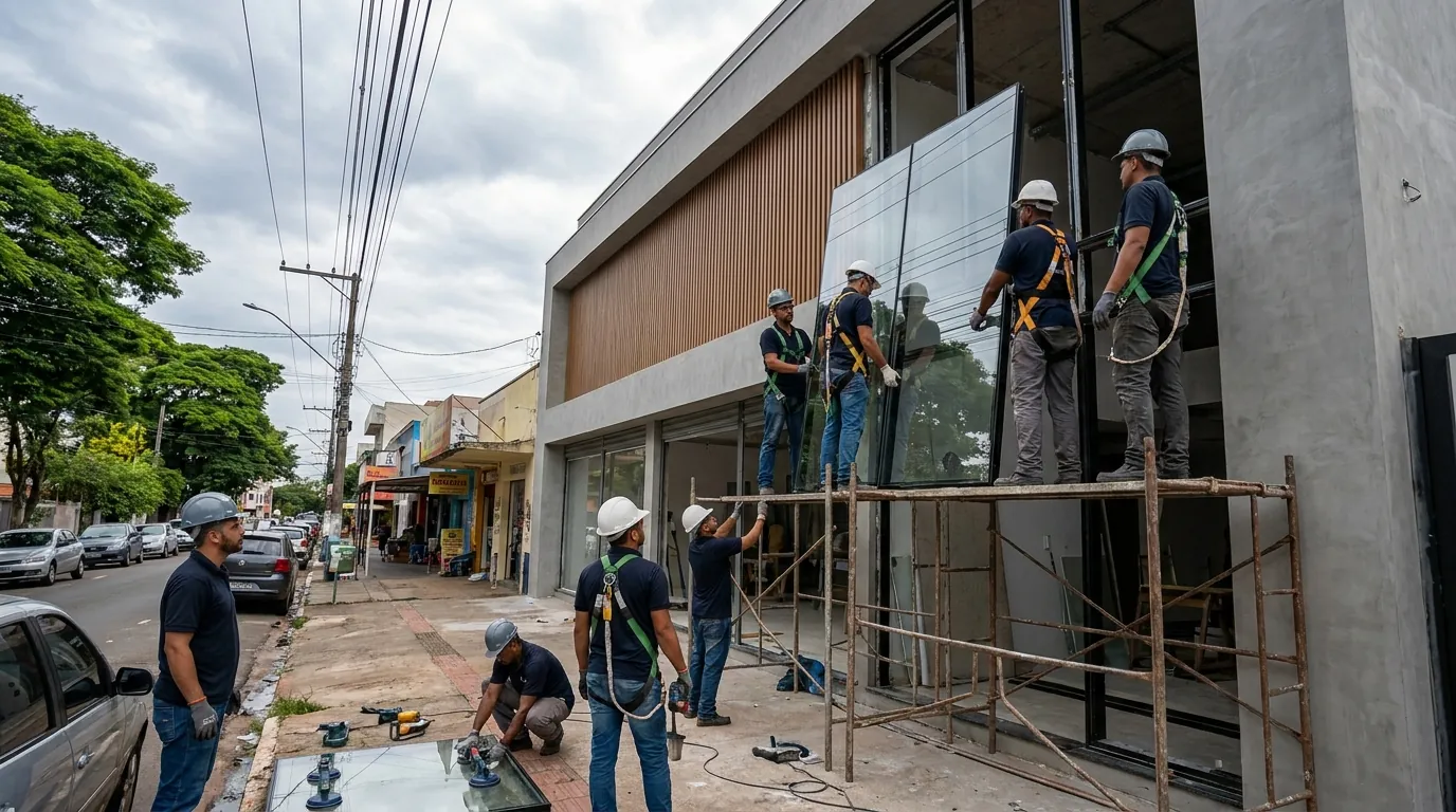 Fachada de Vidro em Uberlândia‑MG