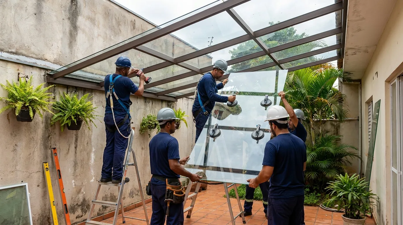 Fechamento de Churrasqueira em Uberlândia‑MG